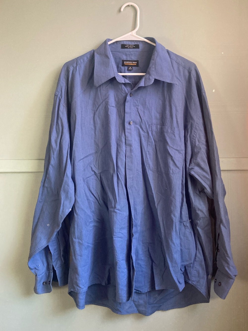 Joseph & Feiss Men's Light Blue Button-Up Shirt